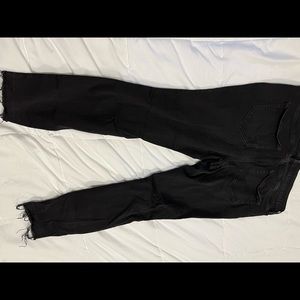 Black distressed jeans sz 18w